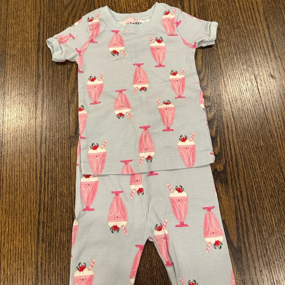 Pink & Blue Milkshake Matching Set 18-24 Months